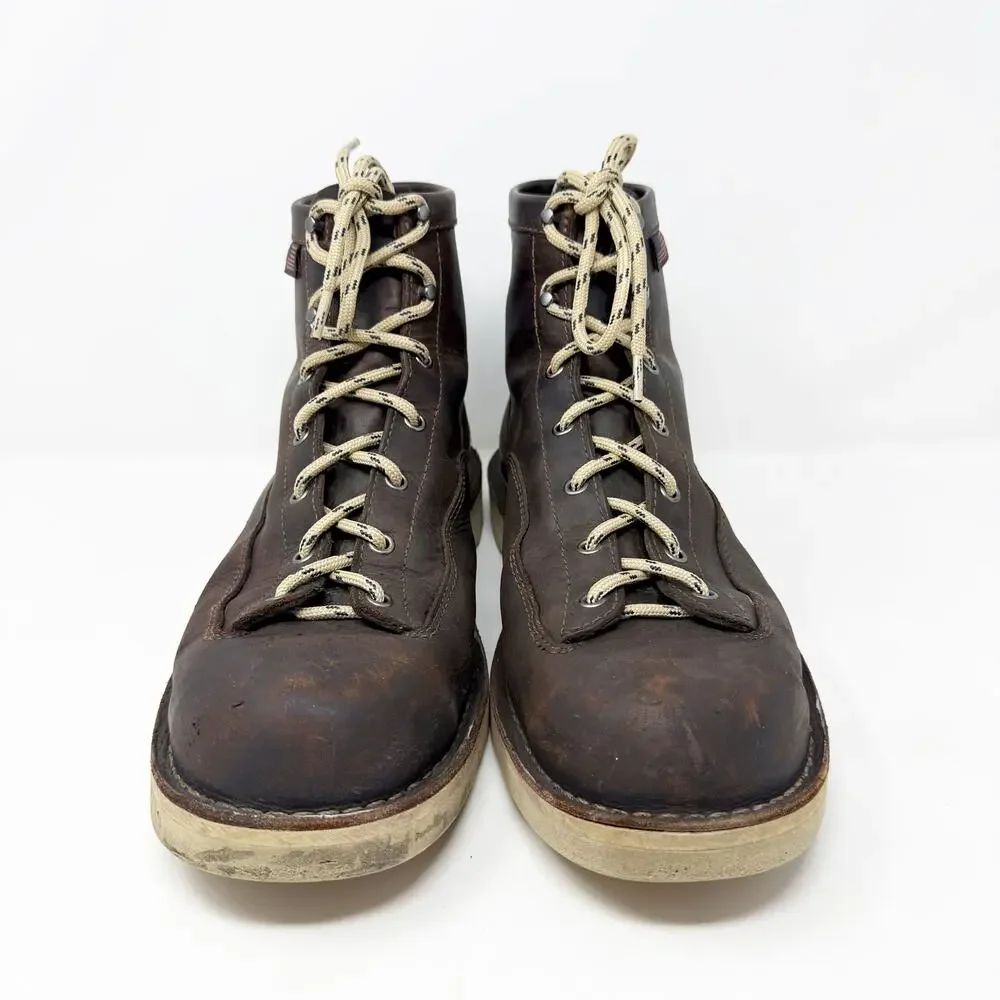 Danner Brown Oiled Leather Bull Run 6” Boots Men's Size 13 Lace Up Made in USA